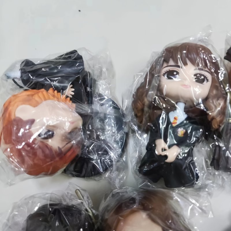 6pcs 10cm Harry Potter action figures Wizardry Action Figures Hermione Academy Draco Malfoy Dolls - Image 8