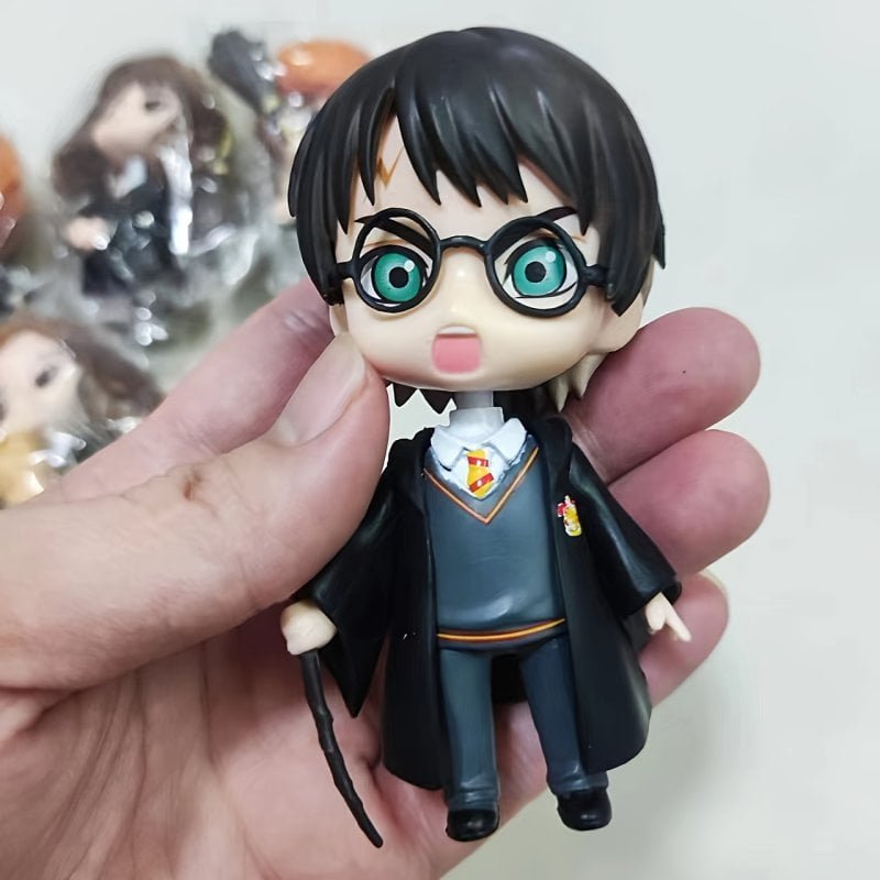 6pcs 10cm Harry Potter action figures Wizardry Action Figures Hermione Academy Draco Malfoy Dolls - Image 2