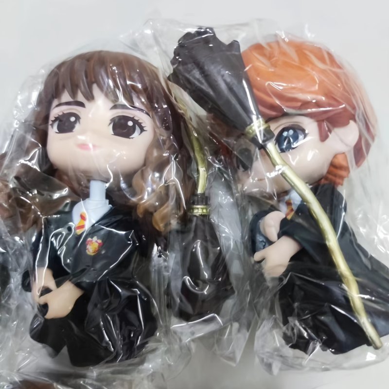 6pcs 10cm Harry Potter action figures Wizardry Action Figures Hermione Academy Draco Malfoy Dolls - Image 7