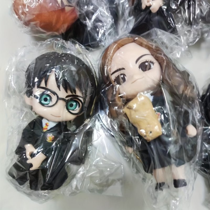 6pcs 10cm Harry Potter action figures Wizardry Action Figures Hermione Academy Draco Malfoy Dolls - Image 9