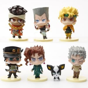 7pcs 8CM Q Version JOJO's Bizarre Adventure Golden Wind Assassination JoJo's Bizarre Adventure figure