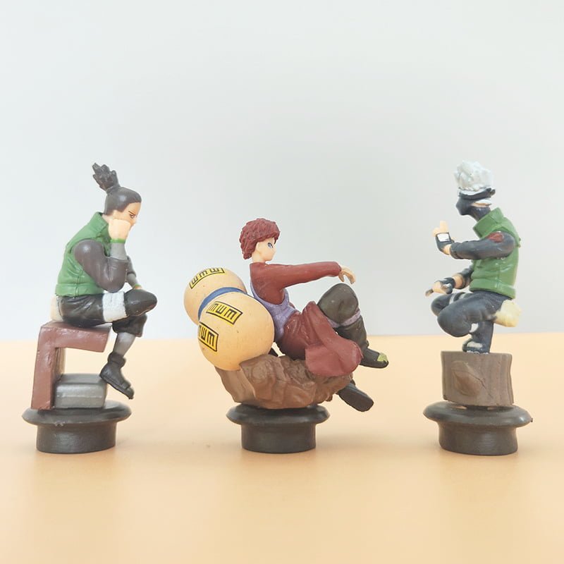 6pcs 8CM Naruto chess set International chess base Kakashi Sasuke model - Image 5