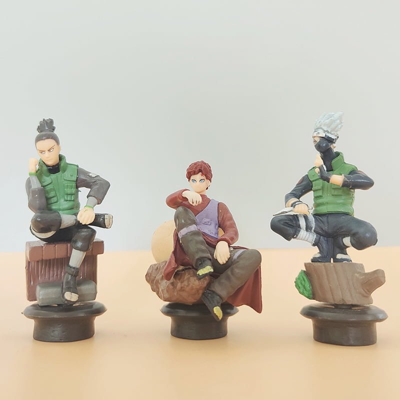 6pcs 8CM Naruto chess set International chess base Kakashi Sasuke model - Image 6