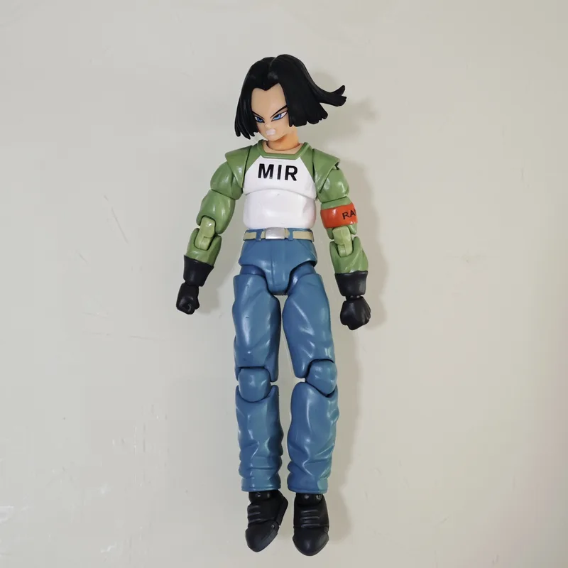 2PCS/SET Reissue Dragon Ball Super SHF Android 18 & Android 17 Action Figures Model - Image 5