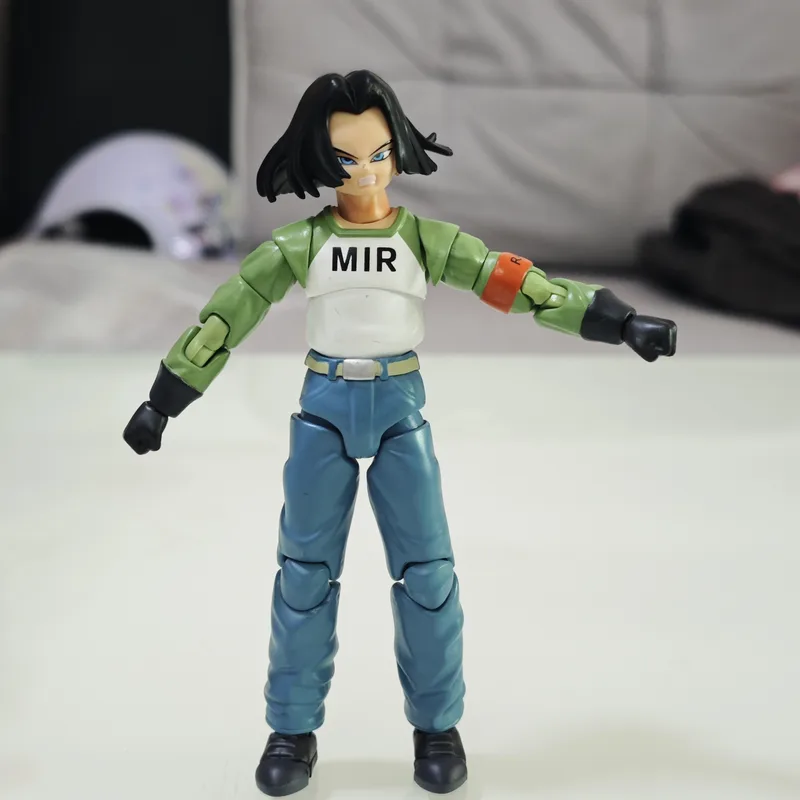 2PCS/SET Reissue Dragon Ball Super SHF Android 18 & Android 17 Action Figures Model - Image 7