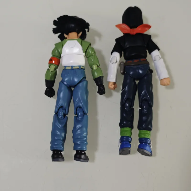 2PCS/SET Reissue Dragon Ball Super SHF Android 18 & Android 17 Action Figures Model - Image 9