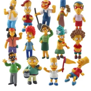 14pcs The Simpsons Figure Set Homer Bart Family Collection Model Toy