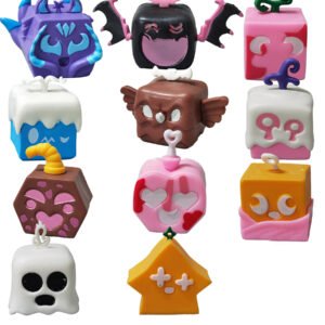 12pcs Demon Brook Devil Fruit Action Figure Game Desk Display Anime Model Toy