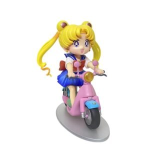 12CM Q version Mini Motorcycle Sailor Moon Usagi Tsukino Action Figure